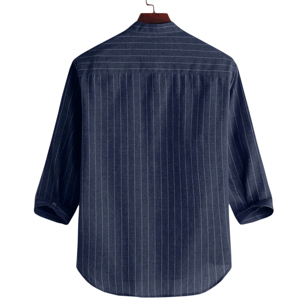 Linen Blend Button-Down Shirt