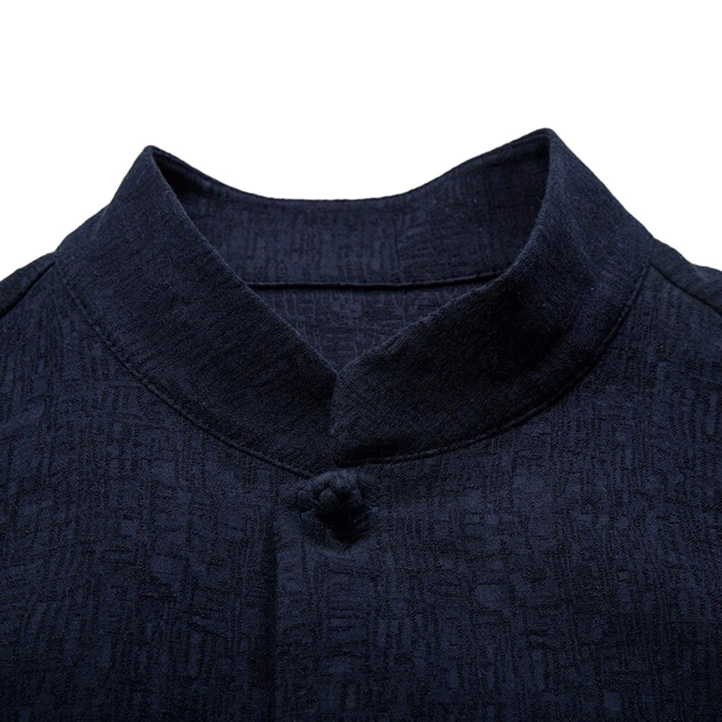 Linen Blend Long Sleeve Pull Over